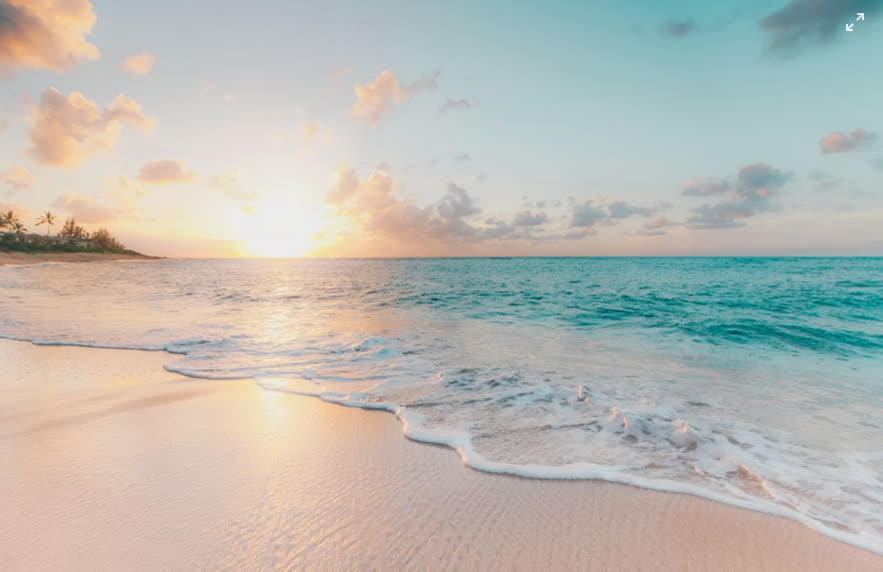 Calm ocean at sunrise